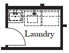 Sink and Cabinets at Laundry