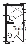 Mud Set Shower with Seat and Niche at Bath 4