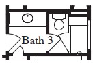 Mud Set Shower with Seat and Niche at Bath 3