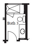 Mud Set Shower with Seat and Niche at Bath 3