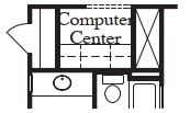 Built-In Desk at Computer Center