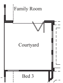 Accordion Door at Family Room