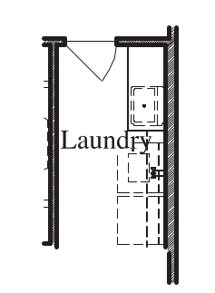 Cabinets at Laundry Room