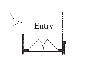 Double Doors at Entry