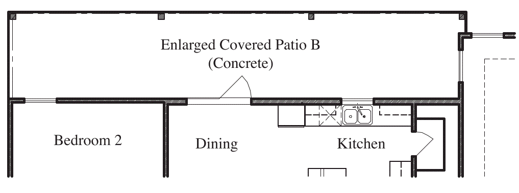 Enlarged Covered Patio B
