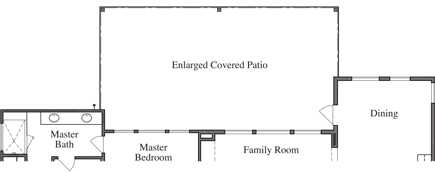 Enlarged Covered Patio