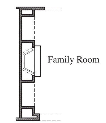 Fireplace at Family Room