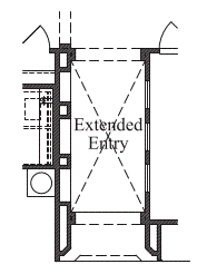 Groin Vault Ceiling at Extended Entry