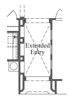 Groin Vault Ceiling at Extended Entry