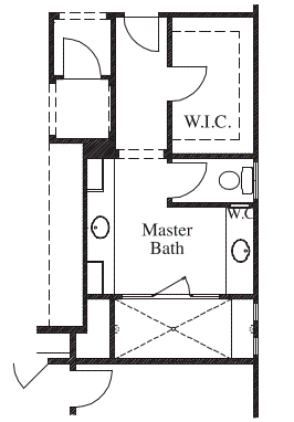 Large Mud Set Shower at Master Bath