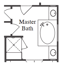 Mud Set Shower with Drop-In Tub