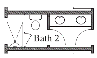 Mud Set Shower with Seat and Niche at Bath 2