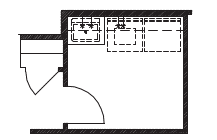 Sink and Cabinet at Laundry Room