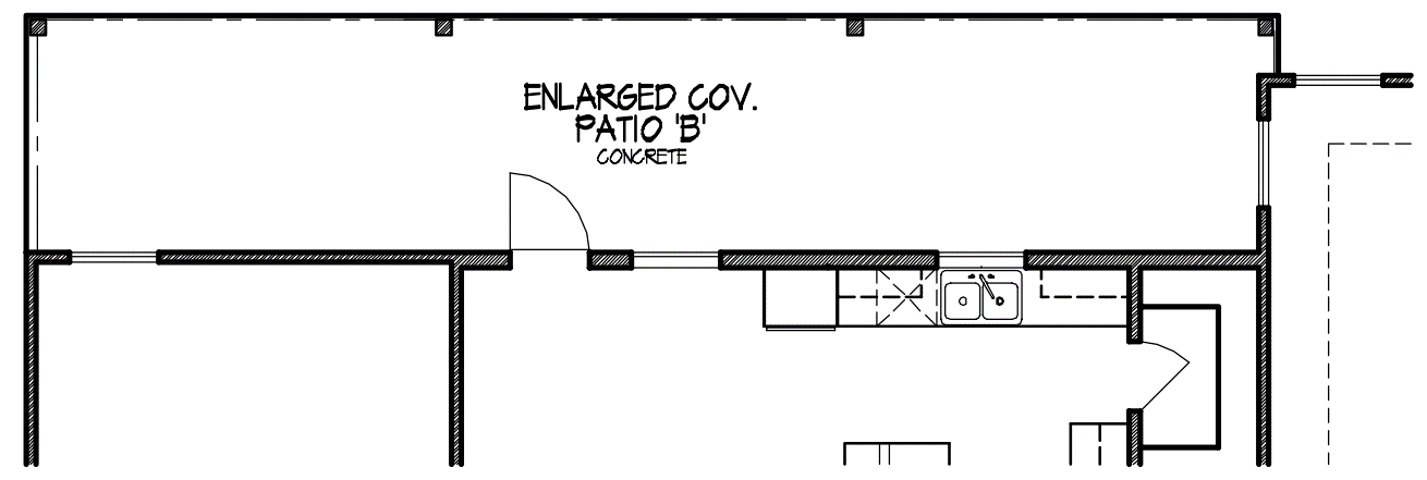 Enlarged Covered Patio B