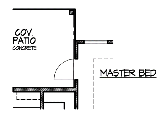 Optional Patio Door at Master Bedroom