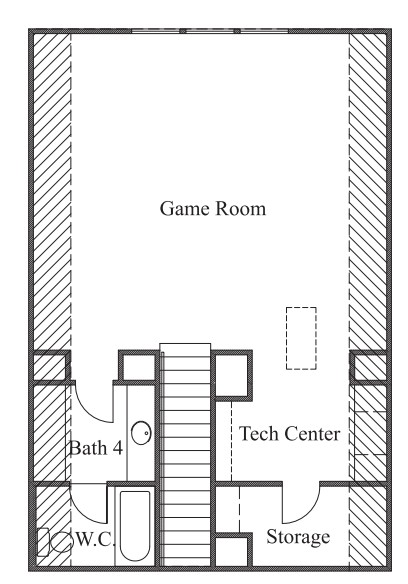 Game Room with Full Bath