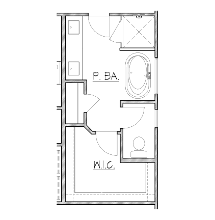 Freestanding Tub & Mudset Shower at Primary