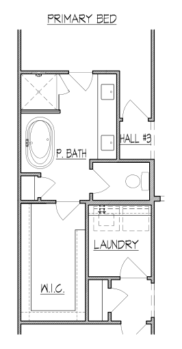 Mud Set Shower with Freestanding Tub at Primary Bath