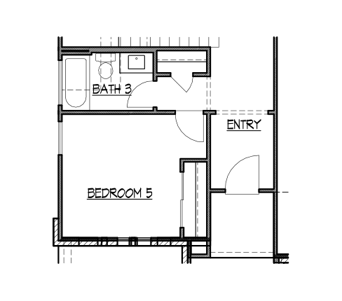 Bedroom 5 & Bath 3