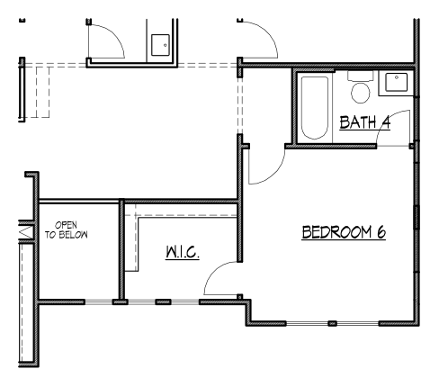 Bedroom 6 & Bath 4 at Gameroom