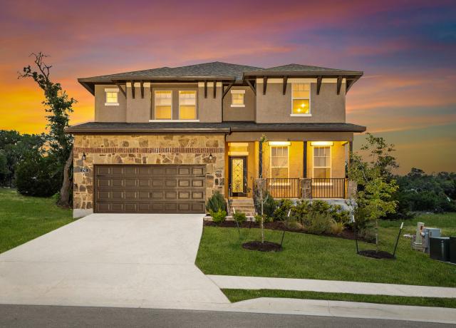 Twilight Front Elevation