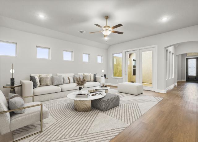 staged living room 