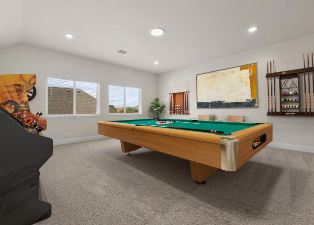 Staged Game Room