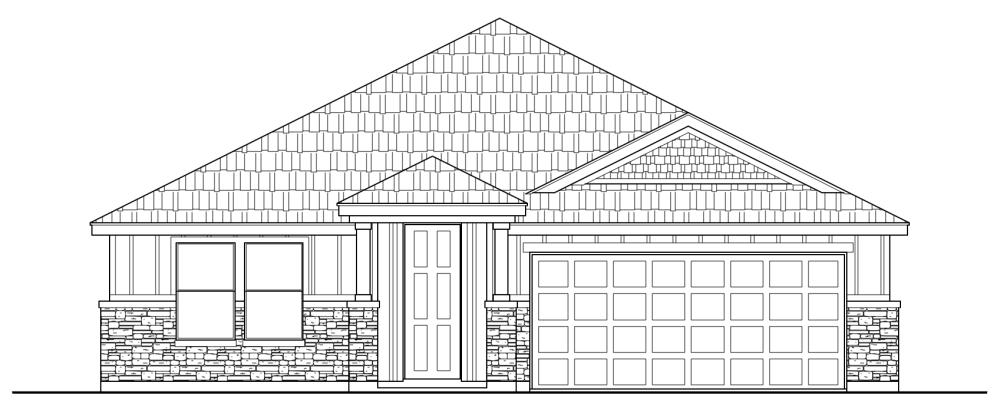 1549 A - Farmhouse Elevation