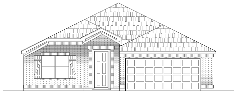 2412 C - Traditional Brick Elevation